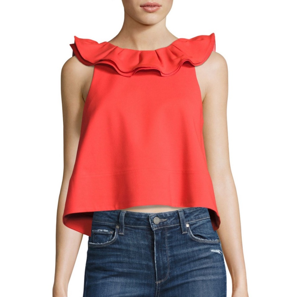 NWT Tibi Agathe ruffle back top